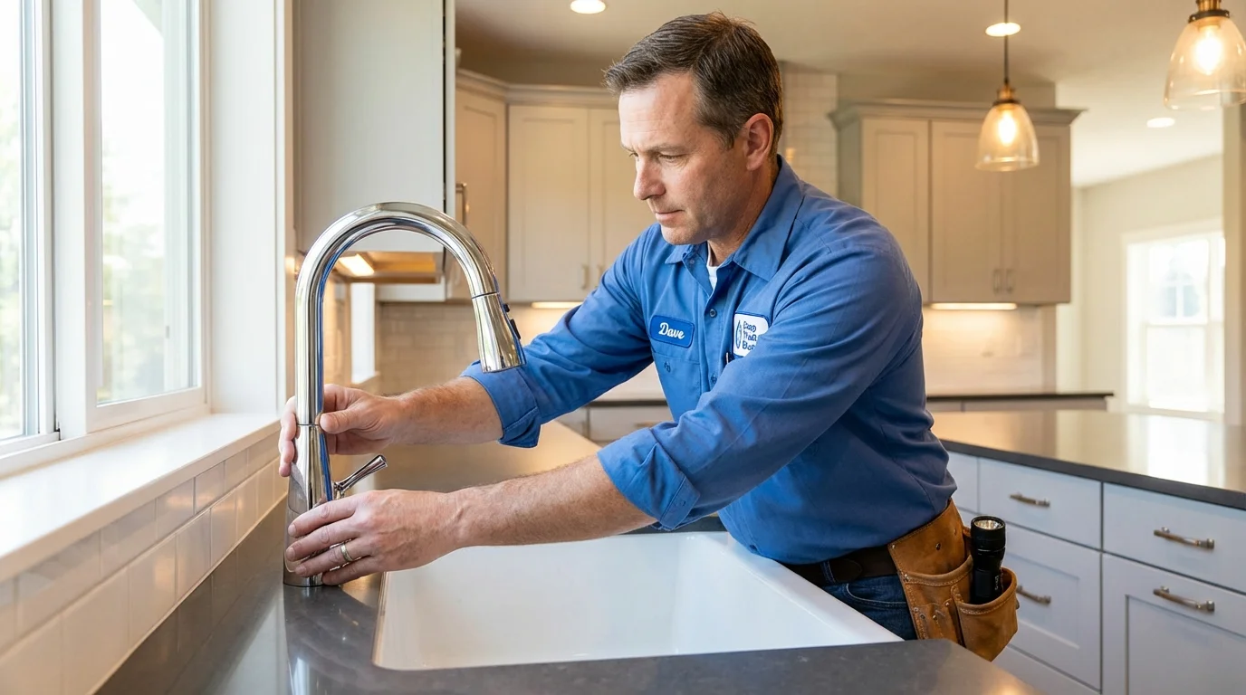 Kitchen faucet installation by Johns Plumbing LLC in South Plainfield