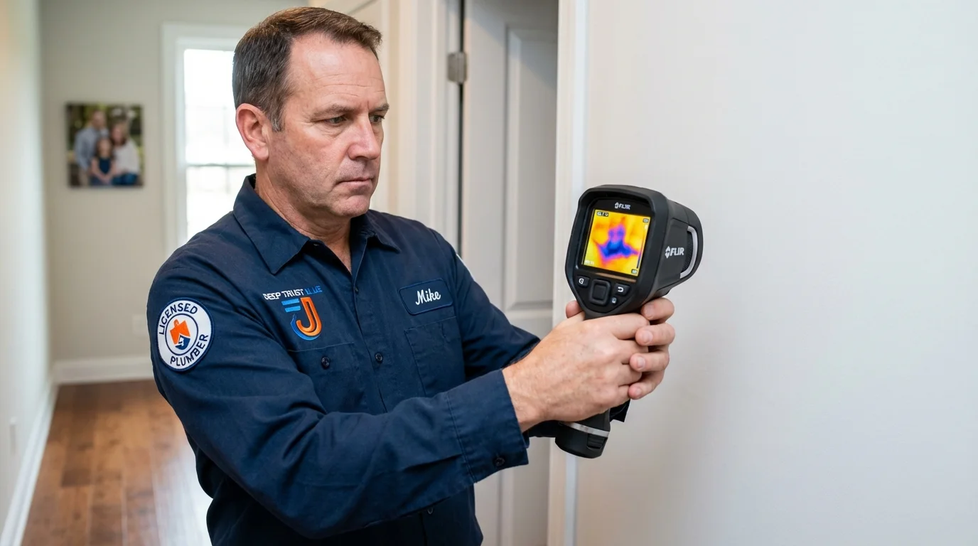 Thermal imaging leak detection by Johns Plumbing LLC in South Plainfield